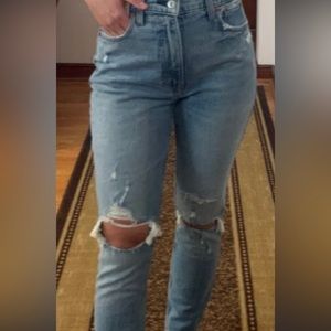 A&F High Rise Mom Jean